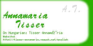 annamaria tisser business card